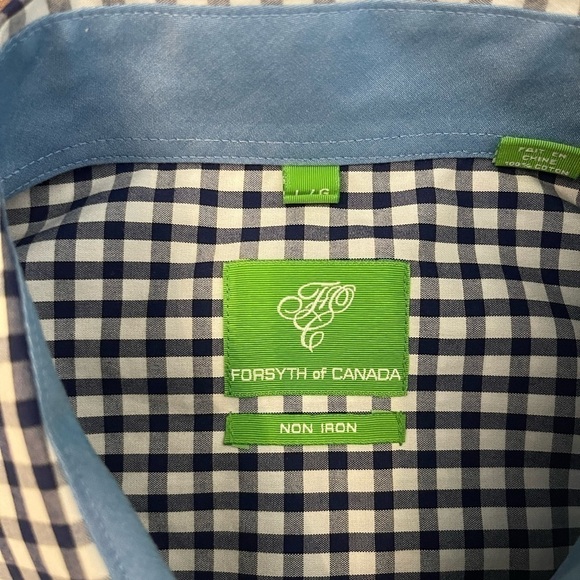 Forsyth of Canada Button Down Shirt Size L - Picture 2 of 6